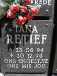 RETIEF Tana 1994-1994