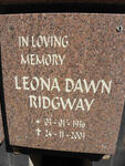 RIDGWAY Leona Dawn 1936-2003