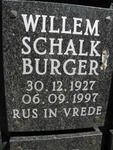 BURGER Willem Schalk 1927-1997