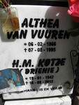 VUUREN Althea, van 1966-1995 :: KOTZE H.M. 1942-2012