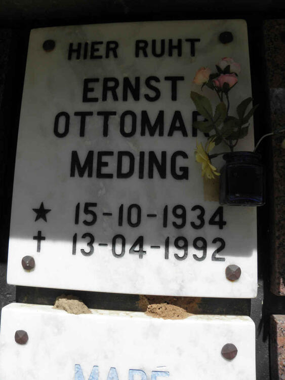 MEDING Ernst Ottomar 1934-1992
