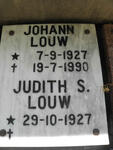 LOUW Johann 1927-1990 & Judith S. 1927-