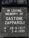 ZAPPAROLI Gastone 1917-1990