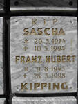 KIPPING Franz Hubert 1945-1998 :: KIPPING Sascha 1974-1994