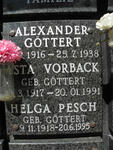 GÖTTERT Alexander 1916-1938 :: VORBACK nee GÖTTERT 1917-1991 :: PESCH Helga nee GÖTTERT 1918-1995