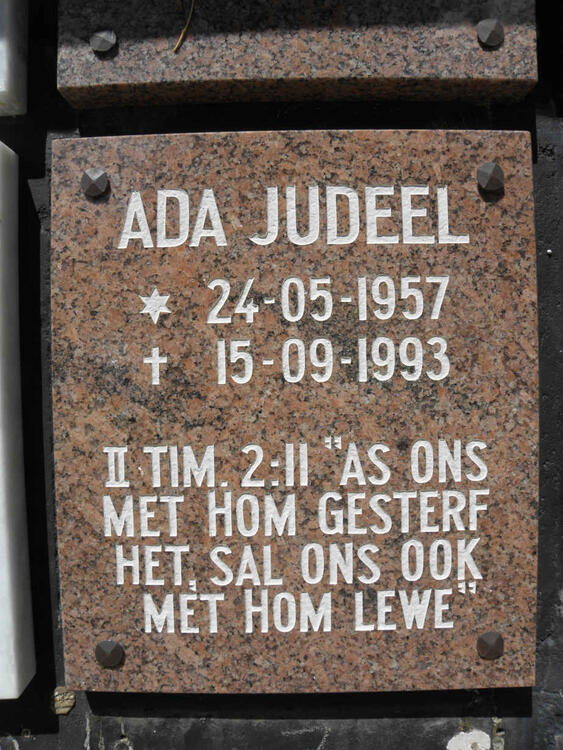 JUDEEL Ada 1957-1993