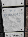 BRONKHORST W.F. 1908-1993