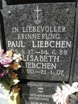 LIEBSCHEN Paul 1917-1989 & Elisabeth 1920-2007