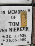 NIEKERK Tom, van 1936-1990