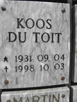 TOIT Koos, du 1931-1998