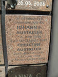 AUSTALLER Johann F. 1946-1999 & Christine BUCHEGGER 1948-2008