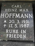 HOFFMANN Carl Heinz Max  1931-1987
