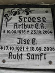 FROESE Arthur F.R. 1915-2004 & Ilse F. 1921-2006