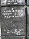 KLOOT Harry 1925-1987