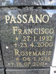 PASSANO Francisco 1932-2000 & Rosemarie 1936-2011