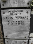 WEBBER Karin 1943-1985