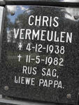 VERMEULEN Chris 1938-1982