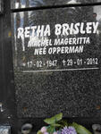 BRISLEY Machel Magaritta nee OPPERMAN 1947-2012