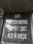 MERWE Gert, van der -2007