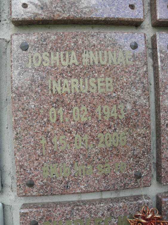 INARUSEB Joshua Nunae 1943-2006