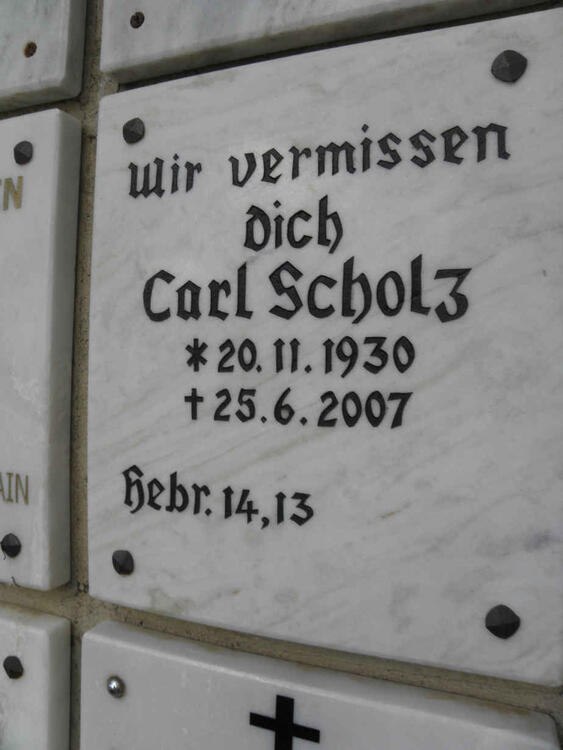 SCHOLZ Carl 1930-2007