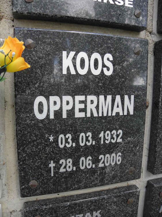 OPPERMAN Koos 1932-2006