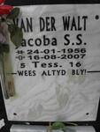WALT Jacoba S.S., van der 1956-2007