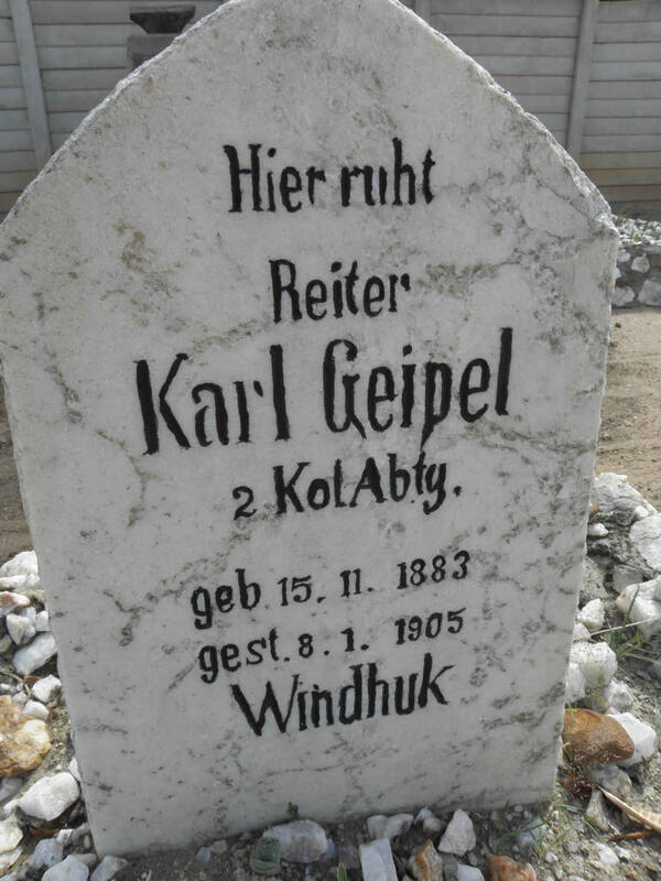 GEIPEL Karl 1883-1905