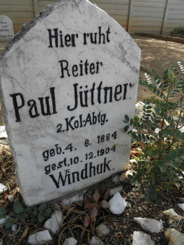JÜTTNER Paul 1884-1904