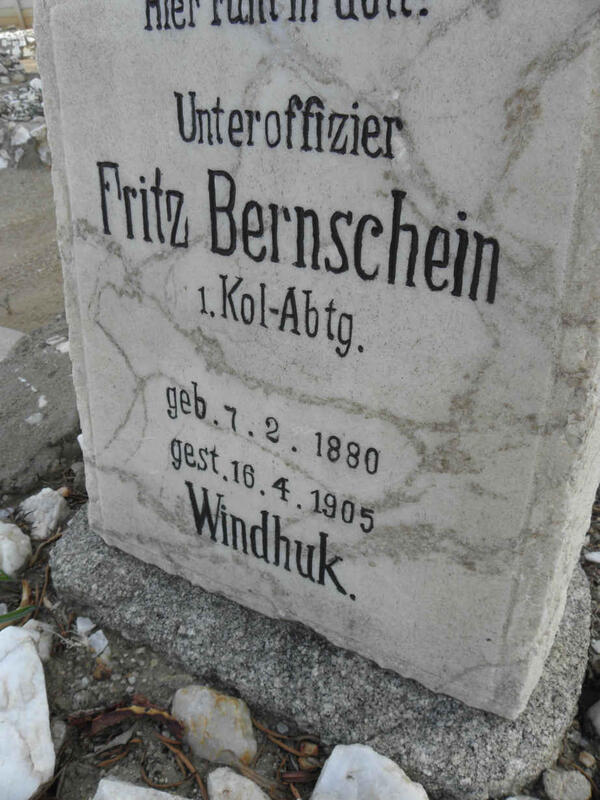BERNSCHEIN Fritz 1880-1905