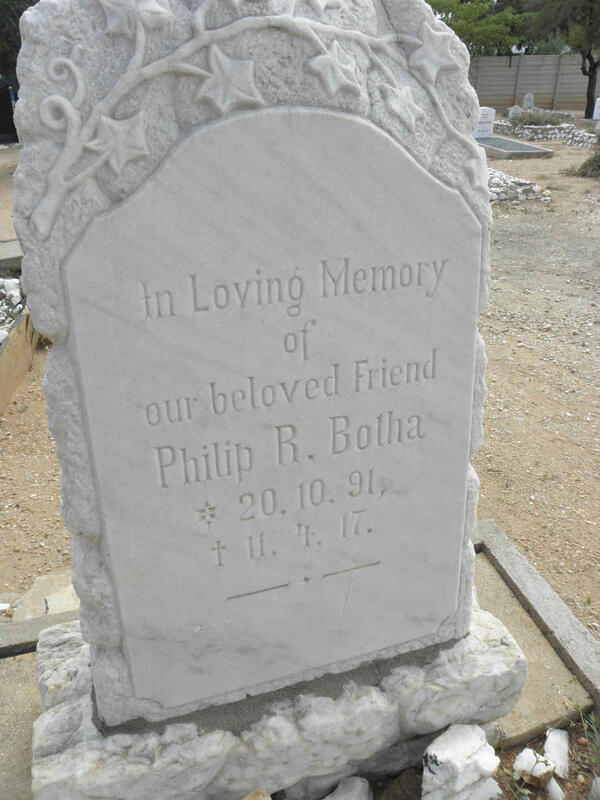 BOTHA  Philip R. 1891-1917
