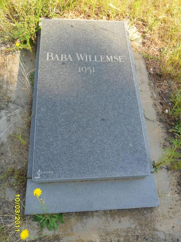 WILLEMSE Baba 1951-1951