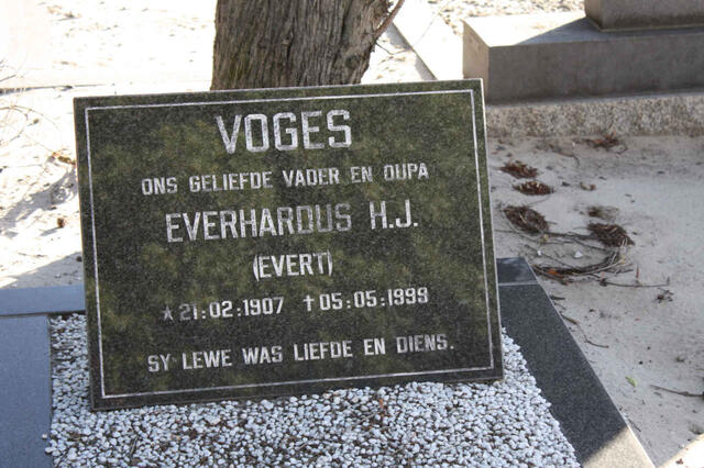 VOGES Everhardus H.J. 1907-1999