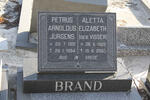 BRAND Petrus Arnoldus Jurgens 1912-1994 & Aletta Elizabeth VISSER 1922-2005
