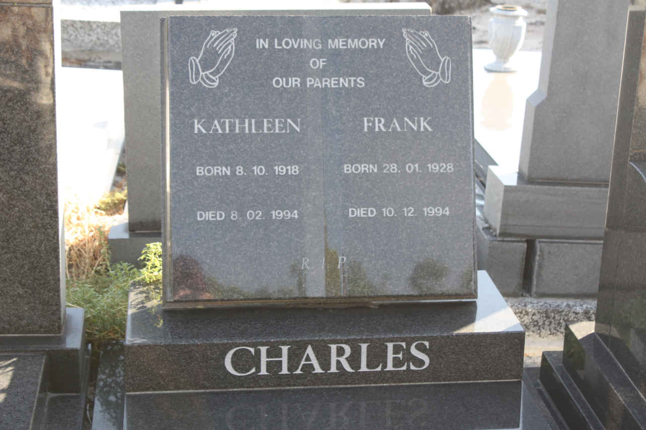 CHARLES Frank 1928-1994 & Kathleen 1918-1994