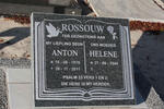 ROSSOUW Anton 1976-2011 :: ROSSOUW Helene 1944-