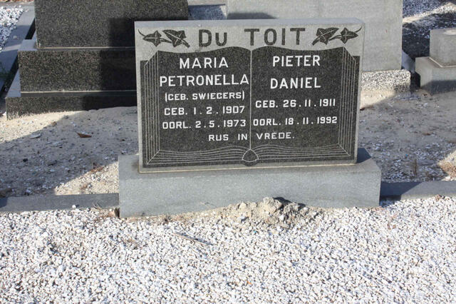 TOIT Pieter Daniel, du 1911-1992 & Maria Petronella SWIEGERS 1907-1973