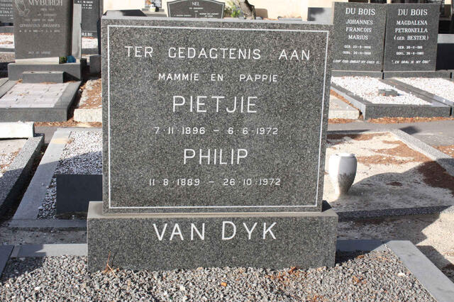DYK Philip, van 1889-1972 & Pietjie 1896-1972