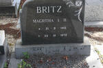 BRITZ Magritha I. H. 1912-1972