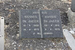 JAGER Hannes, de 1922-1973 & Hannie 1918-1973