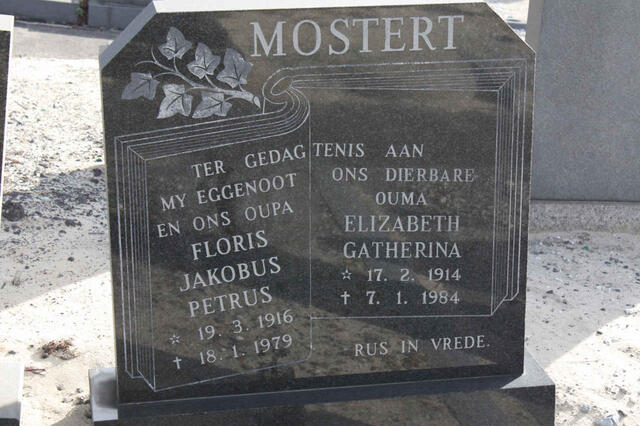 MOSTERT Floris Jakobus Petrus 1916-1979 & Elizabeth Catherina 1914-1984