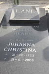 LANE William Henry 1917-1986 & Johanna Christina 1923-2006