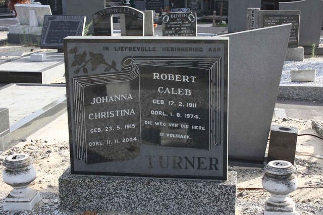 TURNER Robert Caleb 1911-1974 & Johanna Christina 1915-2004