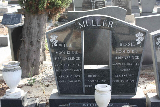 MÜLLER Willie 1905-1973 & Bessie 1912-1993