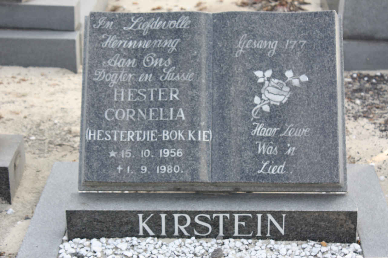 KIRSTEIN Hester Cornelia 1956-1980