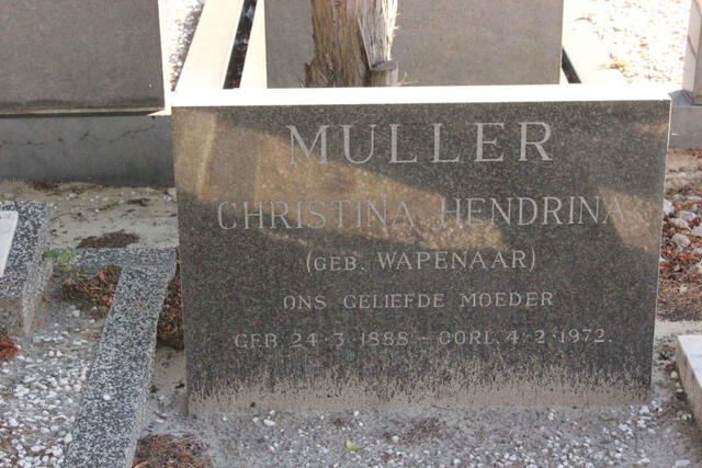 MULLER Christina Hendrina nee WAPENAAR 1888-1972