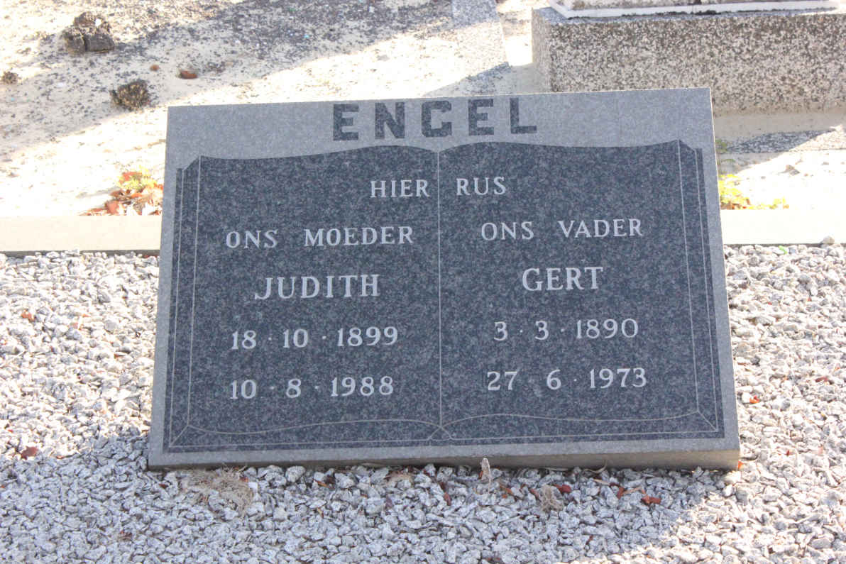 ENGEL Gert 1890-1973 & Judith 1899-1988