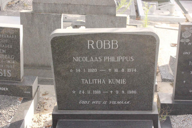 ROBB Nicolaas Philippus 1920-1974 & Talitha Kumie 1918-1986