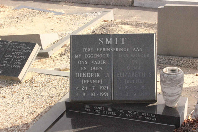 SMIT Hendrik J. 1921-1991 & Elizabeth S. 1927-1997