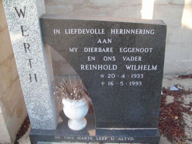 WERTH Reinhold Wilhelm 1933-1993